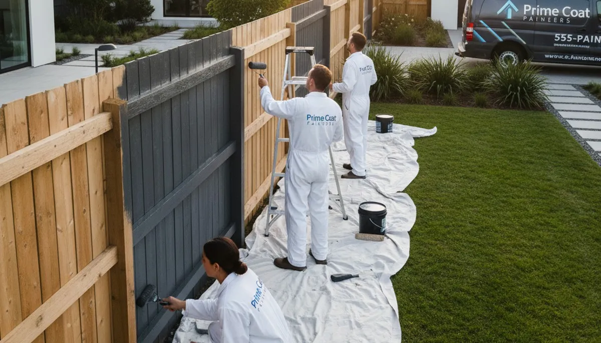Professional fence painting in Beverly MA protecting wood from coastal weather and salt air