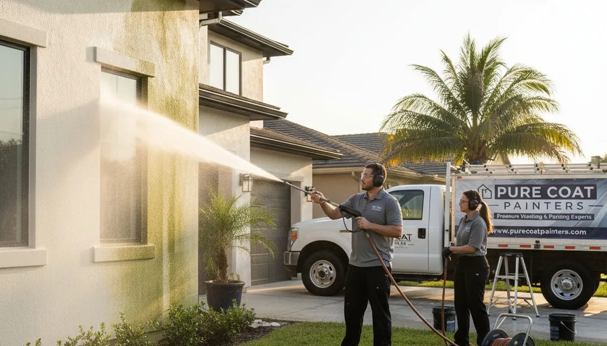 Professional pressure cleaning restoring home exterior surfaces in Beverly, MA